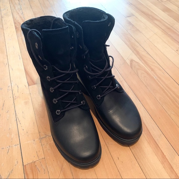 TIMBERLAND Jayne Teddy Fleece Fold Down Ankle Boots - Picture 7 of 16